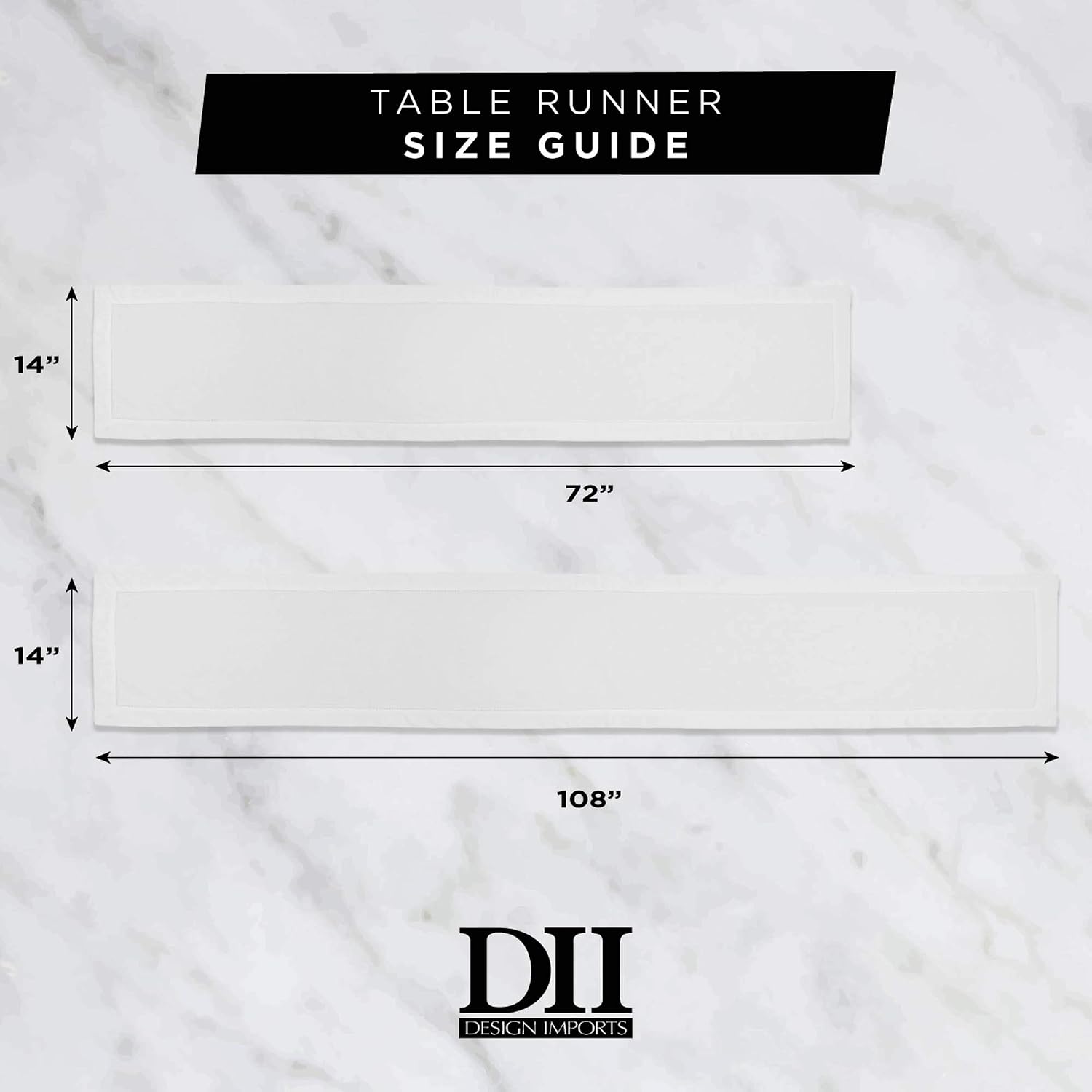 Table Top Décor Collection Spring & Summer Table Runner, 14x72, Lobster Stripe Print