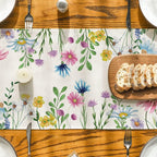Artoid Mode 13x72 Inch Daisy Eucalyptus Floral Summer Table Runner