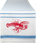 Table Top Décor Collection Spring & Summer Table Runner, 14x72, Lobster Stripe Print