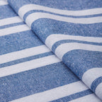 13x36 Inch Franca Blue Striped Washable Cotton Table Runner